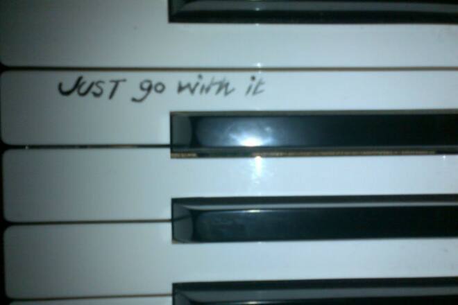 Geri Halliwells Lebensweisheiten auf Zetteln