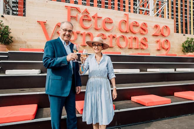 Bundesrat Guy Parmelin, Ehefrau Caroline, 2019