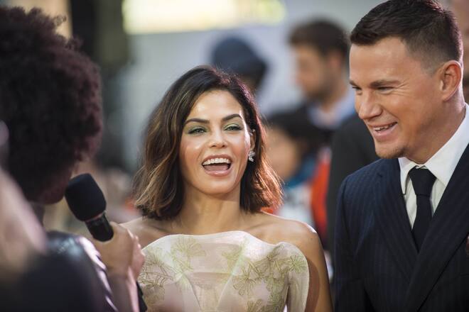 Kingsman: The Golden Circle World Premiere London, UK. Channing Tatum and Jenna Dewan at the Kingsman: The Golden Circle World Premiere held at Odeon Leicester Square on September 18, 2017 in London, England. LMK386-J755-190917 PUBLICATIONxINxGERxSUIxAUTxONLY