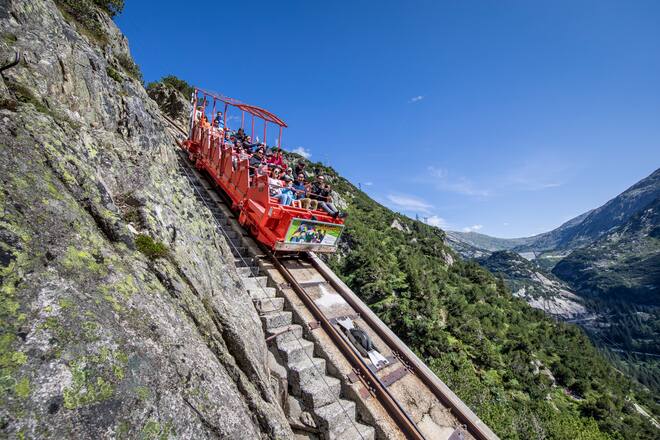 Gelmerbahn in der Grimselwelt