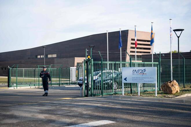 A fireman stands in front of the ENSOSP firemen training center in Les Milles neighbourhood in Aix-en-Provence, southern France, on February 2, 2020, where French citizens, who are overnight repatriated by plane from the coronavirus hot zone in Wuhan in China, are planned to be put under quarantine for 14 days. - A second plane carrying around 200 French citizens flew out of virus-hit Wuhan on February 2. (Photo by CLEMENT MAHOUDEAU / AFP)