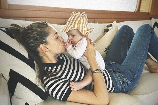 bianca gubser und Sohn Kerim Ostern