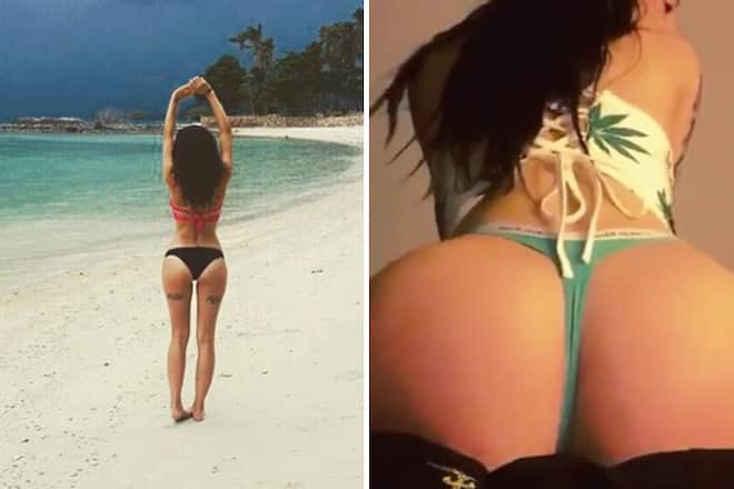 Céline Centino mit Nippel auf Snapchat