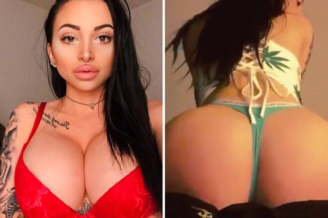 Céline Centino mit Nippel auf Snapchat