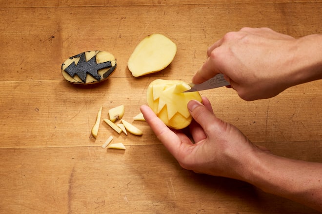 Selbstgemacht Kartoffelstempel