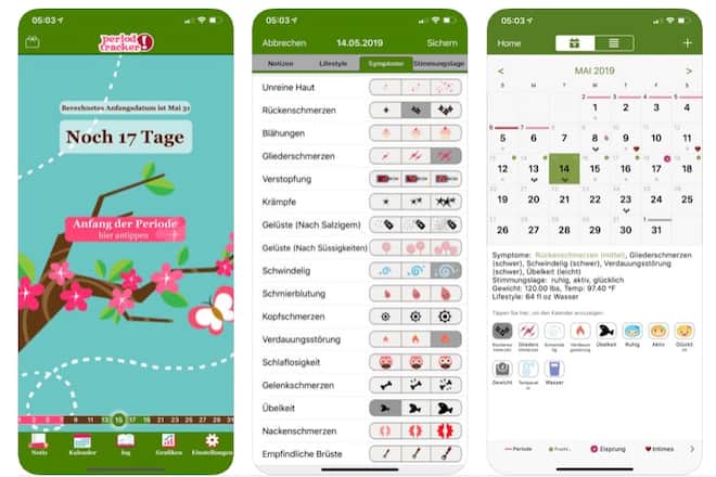 menstruationskalender lite
