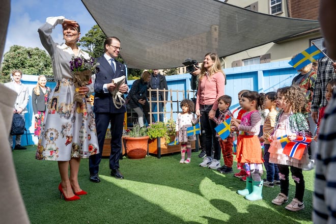 Kronprinzessin Victoria und Prinz Daniel beim Besuch der «Scandinavian School and Cultural Center».
