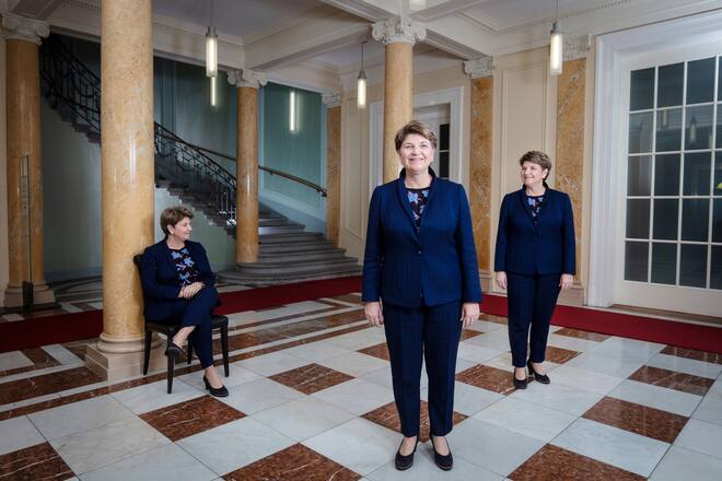 Bundesrätinnen Viola Amherd, Karin Keller Sutter, Simonetta Sommaruga