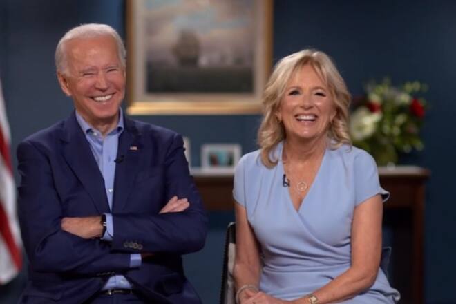 NEW YORK - DECEMBER 17: A Late Show with Stephen Colbert and guest President-elect Joseph R. Biden and Dr. Jill Biden during Thursdays December 17, 2020 show. Image is a screen grab. (Photo by CBS via Getty Images)