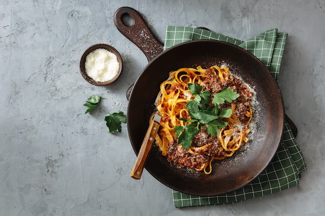 Tagliatelle bolognese