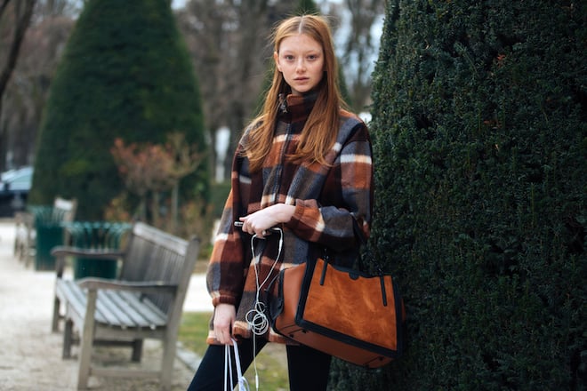 Model Coach Fashion Week Fleece