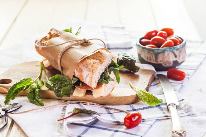 Parmesan-Tomaten-Baguette