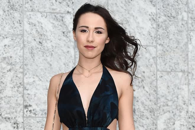 MILAN, ITALY - JUNE 05: Aurora Ramazzotti arrives at Convivio 2018 on June 5, 2018 in Milan, Italy. (Photo by Stefania D'Alessandro/Getty Images)