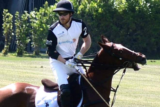 Prinz Harry bei einem der Sentebale-Polo-Cups.