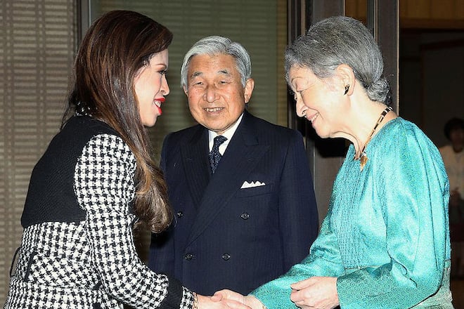 Prinzessin Chulabhorn von Thailand trifft Kaiserin Michiko und Kaiser Akihito