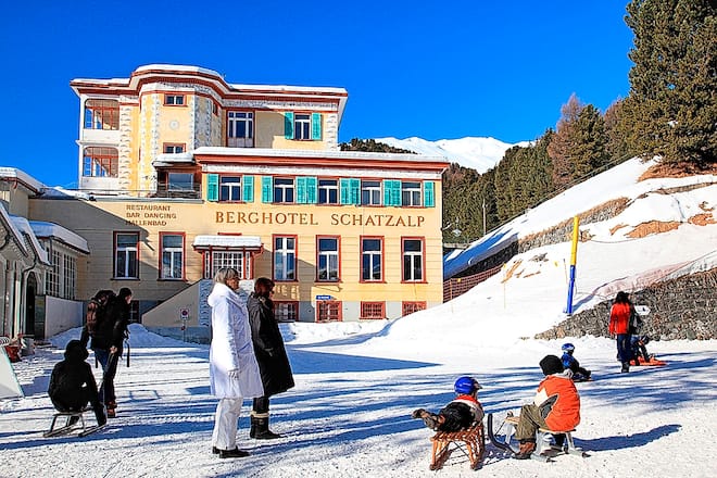 Berghotel in Schatzalp in Silver Mountain Davos, Switzerland