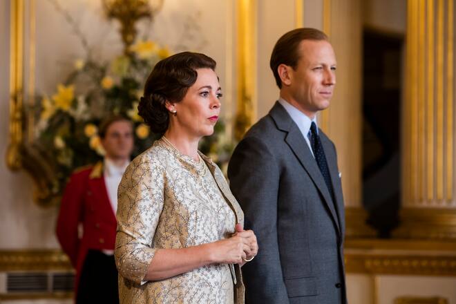 Olivia Coleman als Queen Elizabeth und Tobias Menzies, Philip, Duke Edinburgh