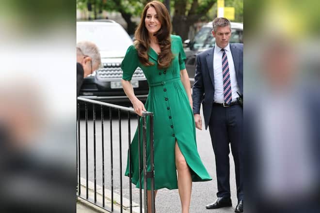 Prinzessin Kate steht die Farbe ausgezeichnet.