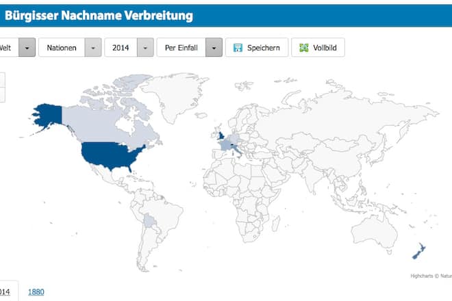 Nachnamen Schweiz Liste Bedeutung Familienname Karte weltweit
