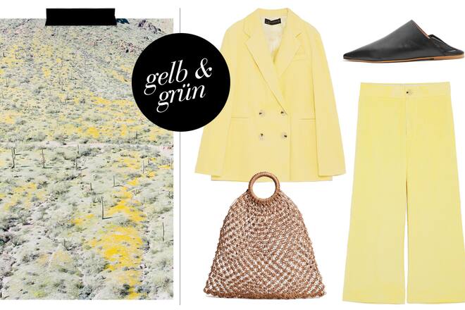 Trend – Hosenanzüge in gelb & grün