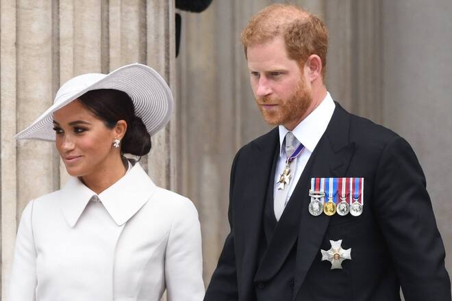 Herzogin Meghan und Prinz Harry besuchten den Dankgottesdienst für die Queen in der St.-Pauls-Kathedrale.