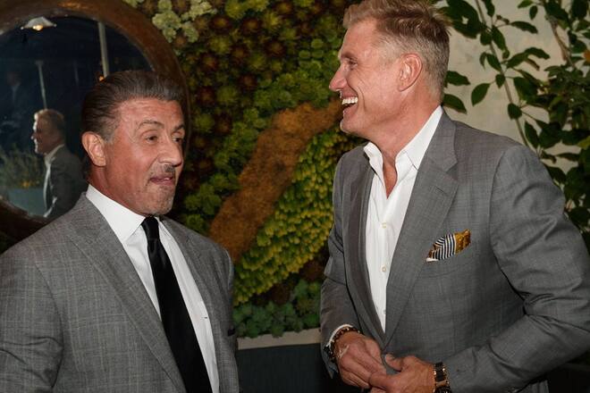 Gute Kumpels: Sylvester Stallone (l.) und Dolph Lundgren (hier 2016).