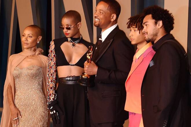 Der Smith-Clan: Jada Pinkett Smith, Willow, Will, Jaden und Trey (v.l.n.r.) im März 2022.