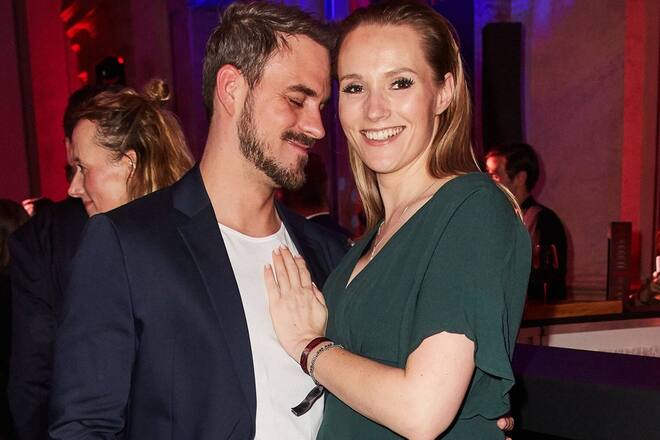 Anna Hofbauer und Marc Barthel auf einem Event in Berlin.