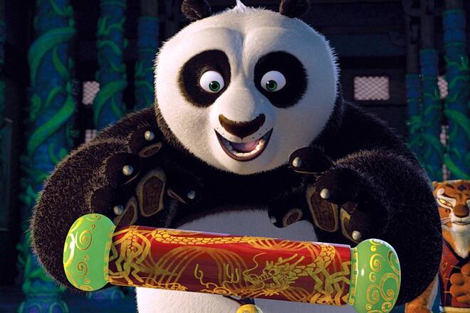 Panda Po steht im Mittelpunkt der Geschichte von "Kung Fu Panda".