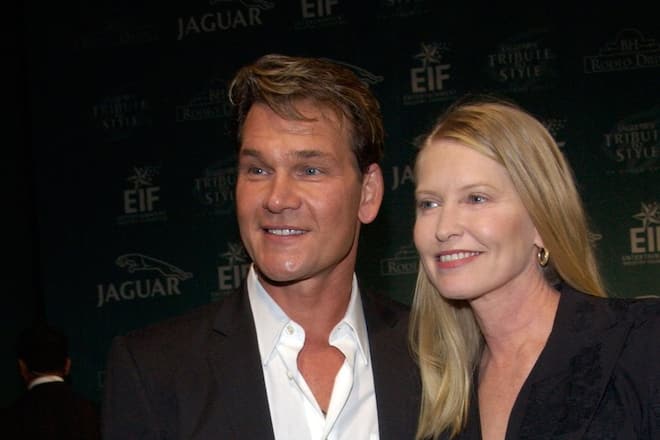 Patrick Swayze und Ehefrau Lisa Niemi im Jahr 2002 in Los Angeles.