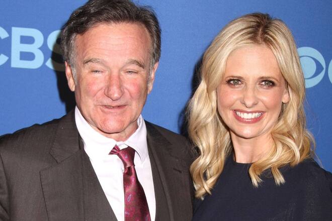 Freunde und Kollegen: Robin Williams und Sarah Michelle Gellar.
