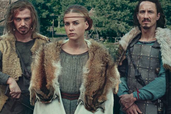 David Schütter, Jeanne Goursaud und Laurence Rupp in "Barbaren".