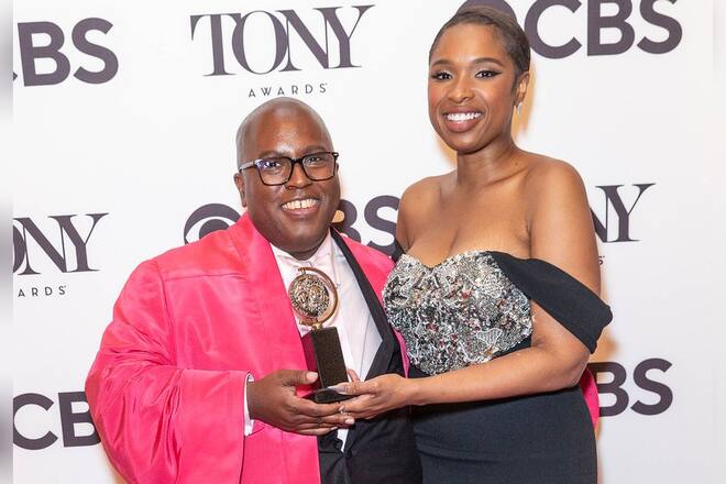 Jennifer Hudson bei den Tony Awards mit Kollege Michael R. Jackson.