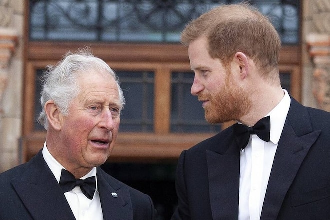 Wie steht es um die Beziehung von Prinz Charles (l.) und Prinz Harry?