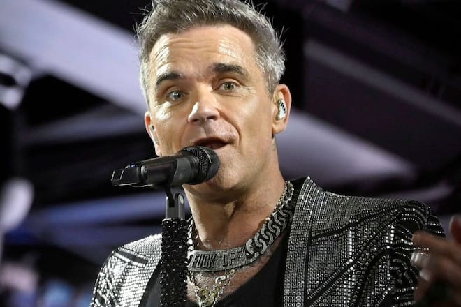 Glücklicher Vater: Robbie Williams.