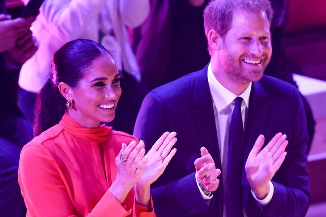 Herzogin Meghan und Prinz Harry Anfang September in Manchester.