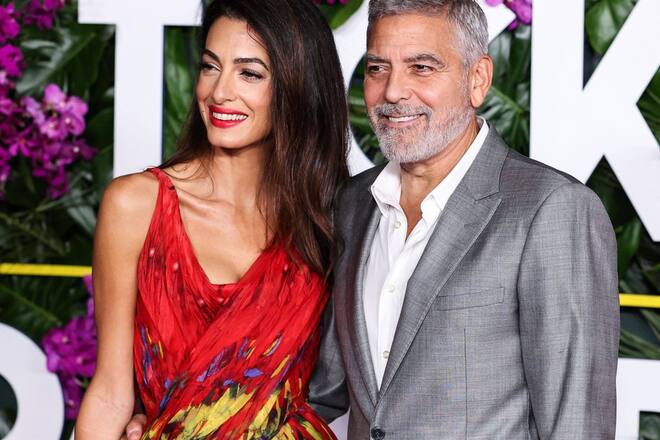 Amal und George Clooney bei der Premiere des Films «Ticket ins Paradies» in Los Angeles.