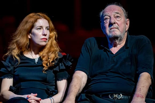 Ralph Siegel mit Laura Siegel in Duisburg.