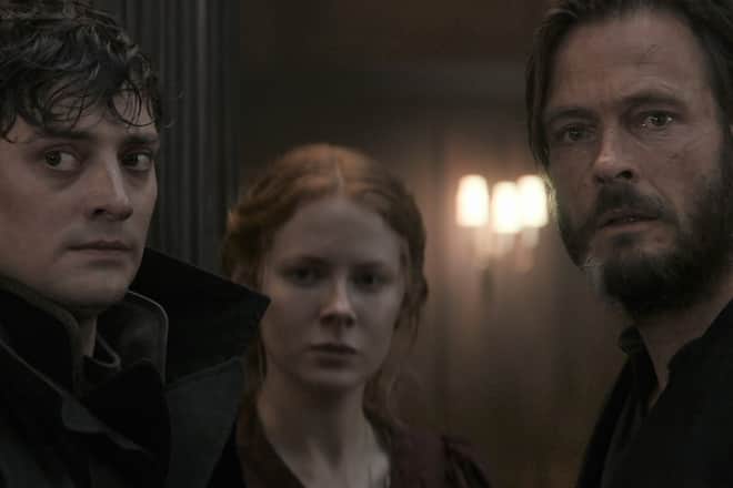 Aneurin Barnard, Emily Beecham und Andreas Pietschmann (r.) in «1899».