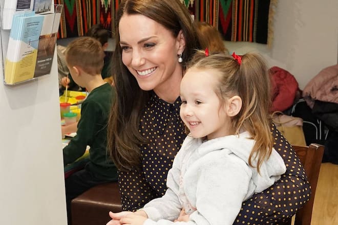 Royales Treffen: Prinzessin Kate und die fünfjährige Ukrainerin.