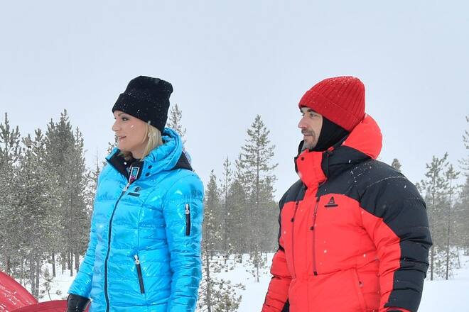 Bei den «Traumschiff»-Dreharbeiten: Maria Höfl-Riesch und Florian Silbereisen harmonieren auch vor der Kamera.