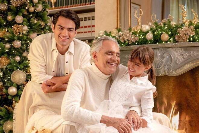 Matteo und Virginia standen mit ihrem Vater Andrea Bocelli im Tonstudio.