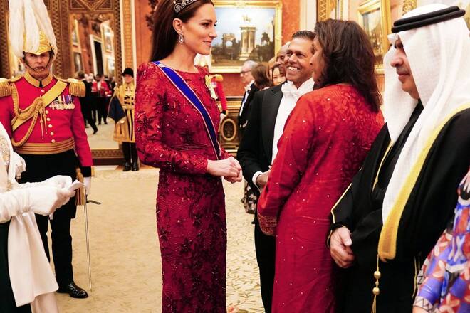 Prinzessin Kate bei einem Empfang im Buckingham Palast.