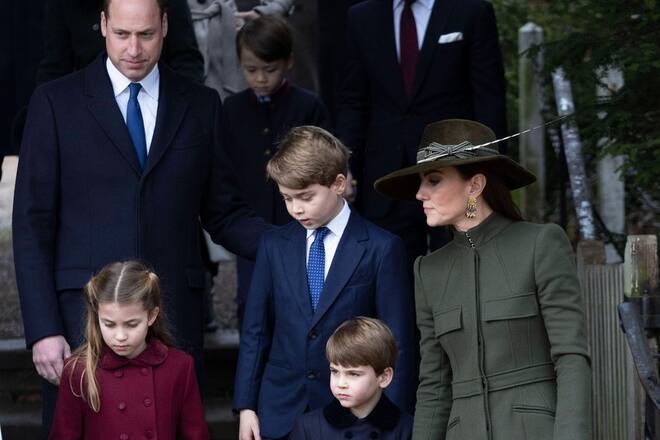 Prinzessin Kate mit ihrer Familie in Sandringham.