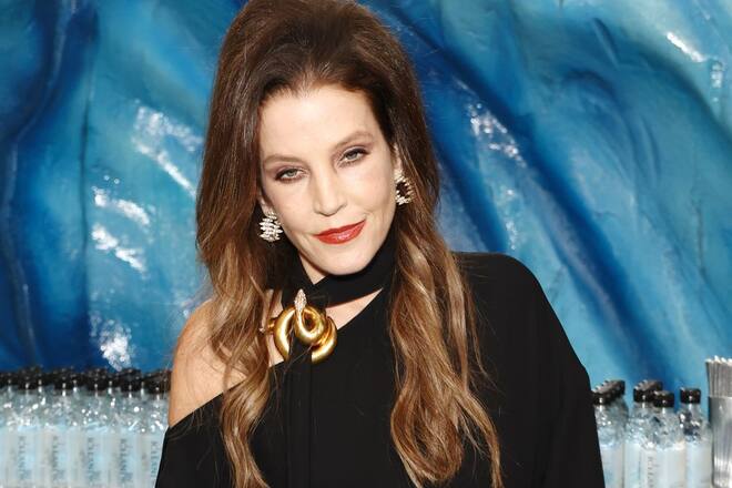 Lisa Marie Presley bei den Golden Globes 2023.