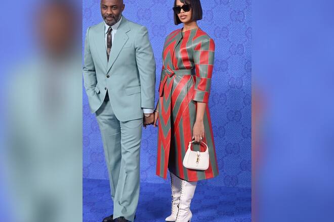 Idris Elba und Frau Sabrina Dhowre Elba bei der Gucci-Show in Mailand.