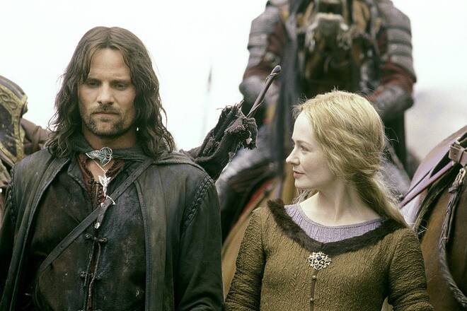 Viggo Mortensen als Aragorn und Miranda Otto als Éowyn in «Der Herr der Ringe: Die zwei Türme».