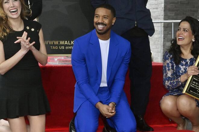 Michael B. Jordan enthüllt seinen Stern auf dem Walk of Fame.