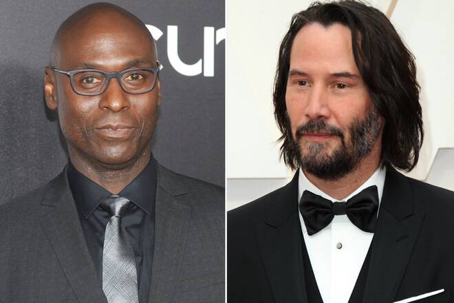 Keanu Reeves (r.) würdigt seinen verstorbenen «John Wick»-Co-Star Lance Reddick.