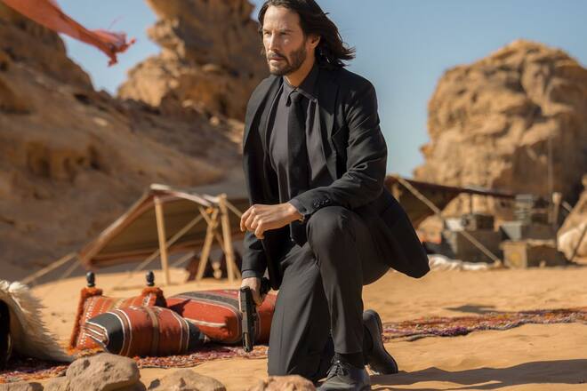 Keanu Reeves als Auftragskiller John Wick in seinem neuesten Action-Blockbuster.